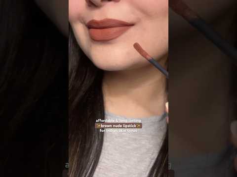 The perfect brown lipstick 🤎🎀 for Rs. 250/- only 😱 Transferproof!