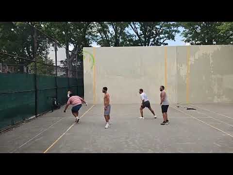 174 Park - Josh G & Tim T vs Porkchop & Julio - Pro Doubles Handball Filmed By Shena - 7.30.2025