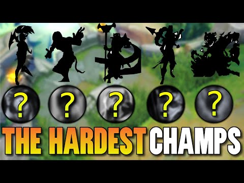 WE PLAYED THE 5 HARDEST CHAMPS IN THE GAME (MECHANICALLY)
