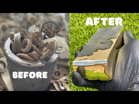 Metal Detected Melt Down - Real Trash To Treasure - Mystery Alloy - ASMR Metal Melting - BigStackD