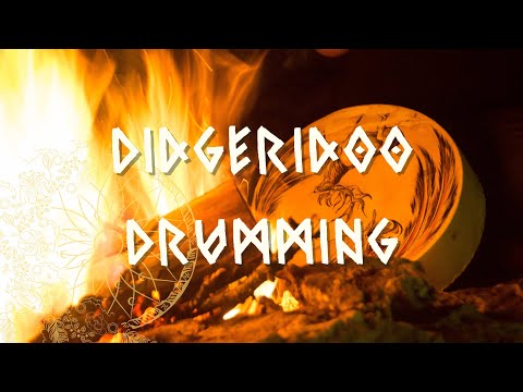 PURE DIDGERIDOO and SHAMANIC DRUMMING at Bonfire • Shamanic Meditation Music in the Wild