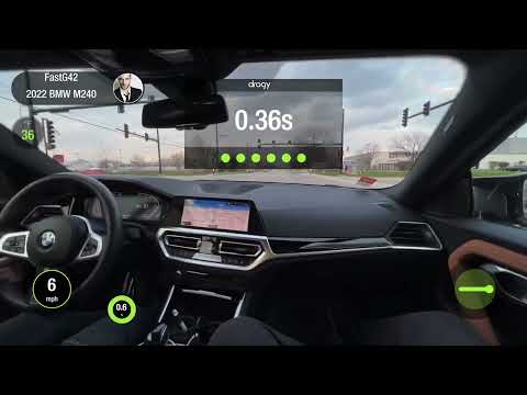 2022 M240 Xdrive Stock Quarter Mile/0-60 With 250Lb passenger