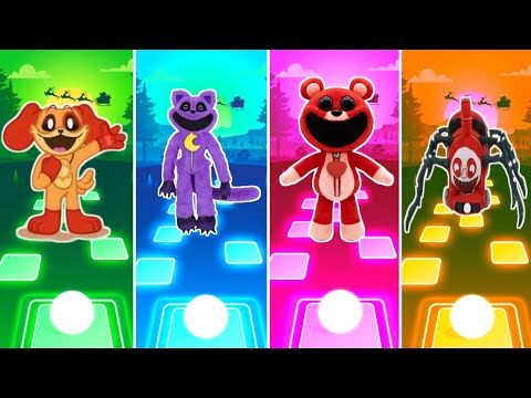 Rising Bogday 🆚 The catnap 🆚  Poppy playtime chapter 🆚 Choo choo charles -Tiles Hop Best Gamer✅