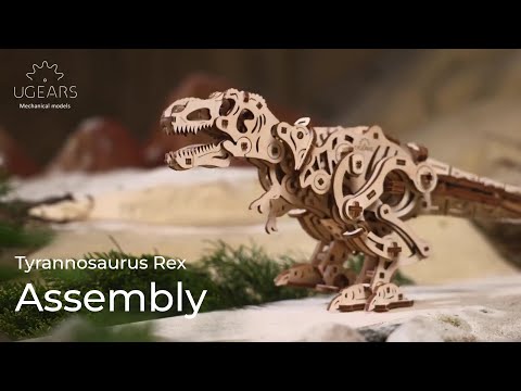 Ugears Tyrannosaurus Rex Assembly Video | English Subtitles