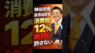 神谷宗幣「消費税12％」絶対に許さない理由
