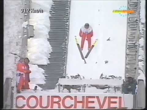 Wojciech Skupień - 114m - Courchevel 1993 - Pierwsze punkty Pucharu Świata w karierze.