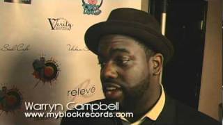 Warryn 'Baby Dub' Campbell interviews @ Urban Soul Cafe 's 2011 Stellar Awards Event