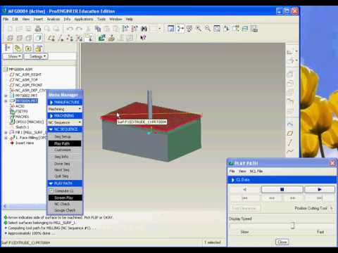 PRO-E ,,,,, MANUFACTURE DIE MILLING OPERATION (1). ,,,,,,