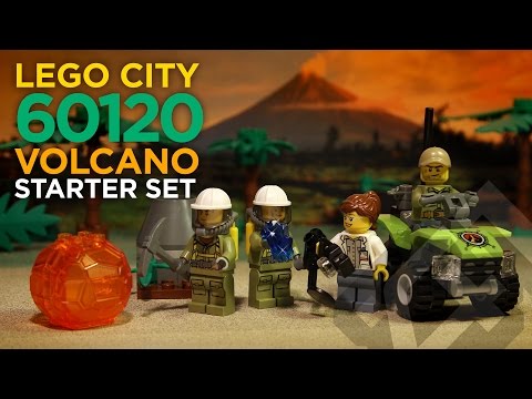 LEGO City 60120 - Volcano Starter Set (2016) - Stop Motion Build