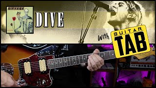 How to play DIVE by NIRVANA (Easy Guitar TAB)