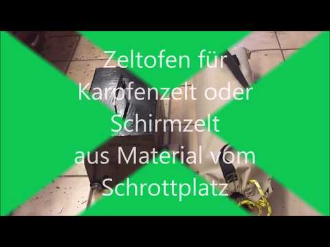 Zeltofen im Eigenbau  für Angler und Camper