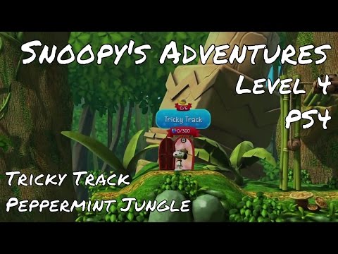 Snoopy's Grand Adventure | Level 4 | Tricky Track | Peppermint Jungle | PS4