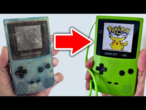 Restauração completa Game Boy Color - Restoration and Upgraded Junk Gameboy