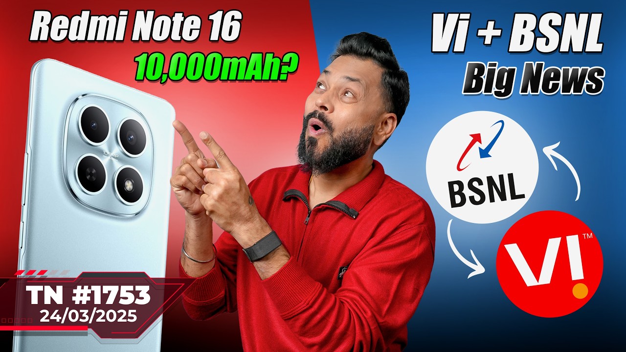 Nord 6 India Launch, Redmi Note 16 10,000mAh?, vivo V70 FE, AGI Is Here?,Vi + BSNL Big News-#TTN1753