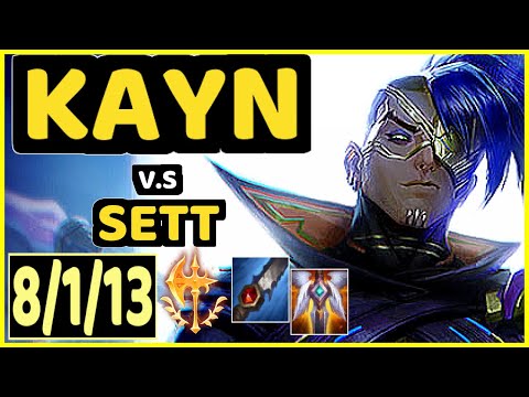 KARASMAI (KAYN) vs SETT - 8/1/13 KDA JUNGLE CHALLENGER GAMEPLAY - NA
