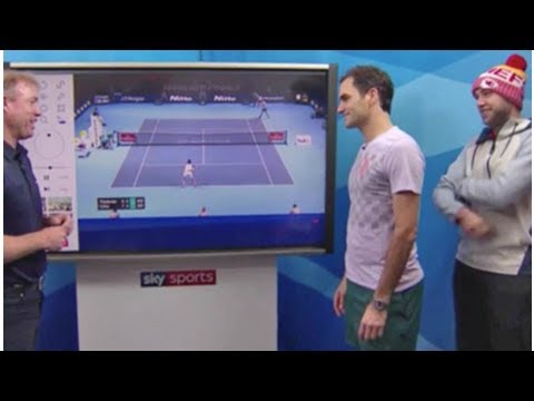 Roger federer interviewed was attacked by jack sock fun sports scene in the sky