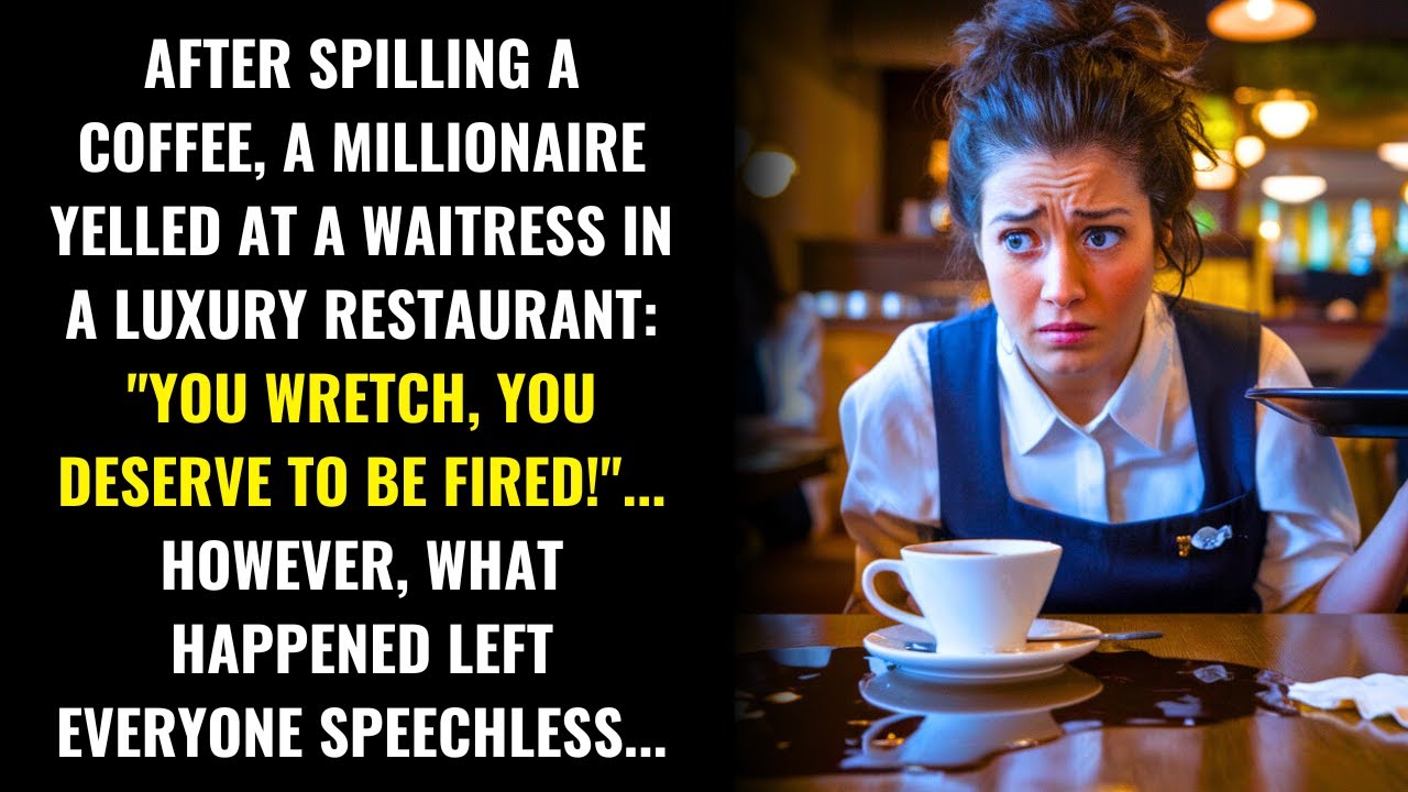 MILLIONAIRE HUMILIATES WAITRESS OVER SPILLED COFFEE, BUT WHAT HAPPENED NEXT LEFT EVERYONE...