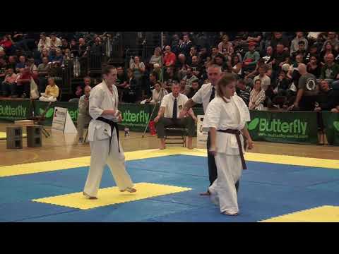 British Karate Kyokushinkai Emma Markwell v Teona Gazeliani