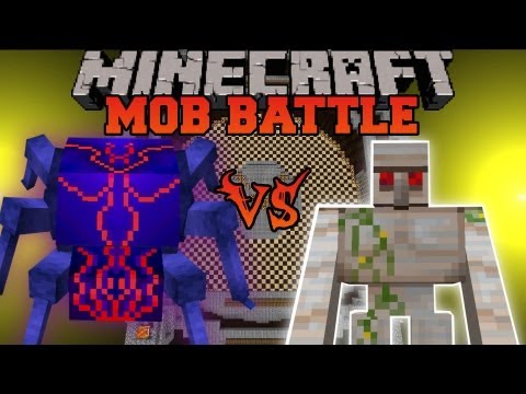 Knight Bug Vs. Mutant Iron Golem - Minecraft Mob Battles - Arena Battle