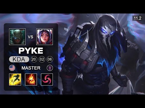 Pyke Mid vs Irelia - NA Master Patch 11.2