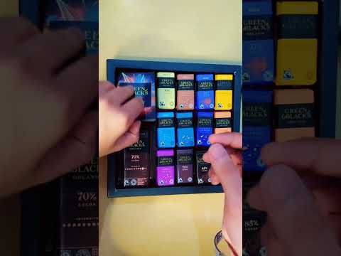 Green&Blacks Organic tasting collection 🥳🥳 #youtubeshorts #chocolate