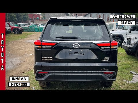 Finally 🖤 Black Innova Hycross is here 🔥 Toyota Innova Hycross VX Hybrid - Rs 24.76L | Walkaround!