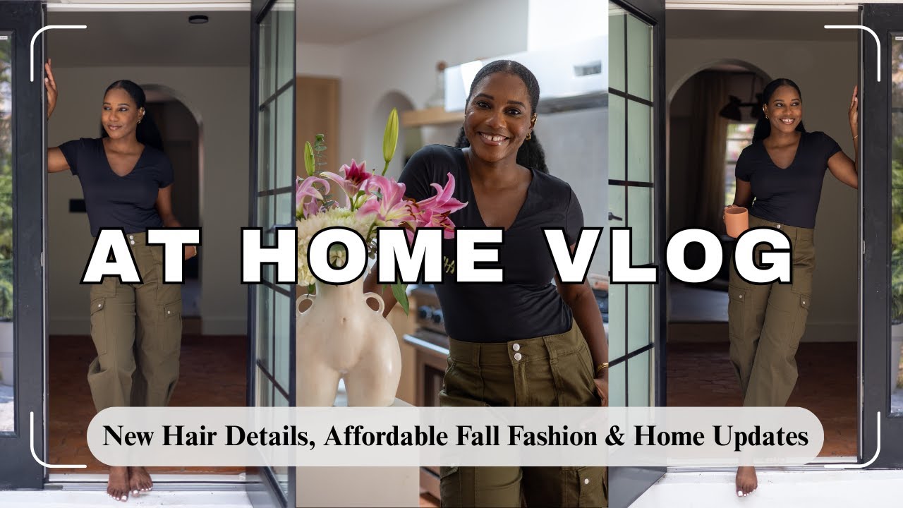 IN THE NEW HOUSE VLOG: New Hair Details, Fall Fashion Haul, Cooking & Home Updates ❤︎ MONROE STEELE