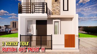 Rumah Berdiri Di Lahan Mini 4x5 Bisa Punya 2 Kamar Tidur ?