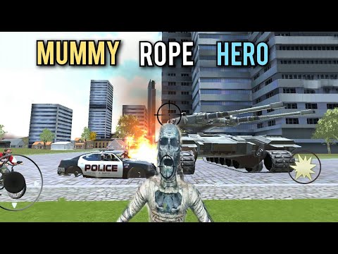 SECRET TANK IN ROPE MUMMY CRIME SIMULATOR - ROPE HERO VICE TOWN