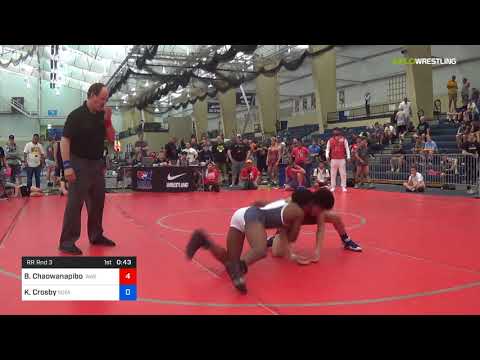 2018 UWW Cadet And U23 Nationals/UWW Cadet Greco-Roman 48 RR Rnd 3 - Brenden Chaowanapibool (Wash)
