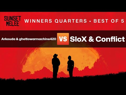 Sunset Melee Winners Quarters — Arkouda & ghettowarmachine420 vs SloX & Conflict — Super Smash Bros