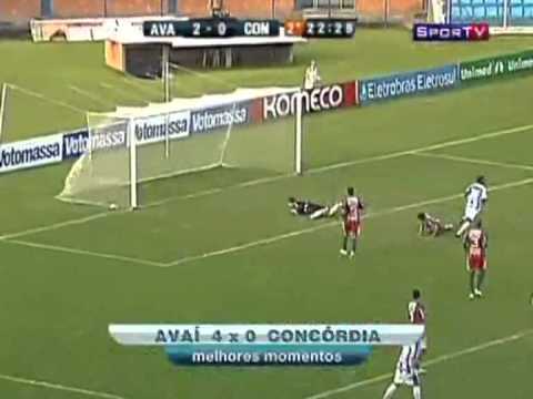 Avaí 4 x 0 Concórdia - Gols - Campeonato Catarinense 2011