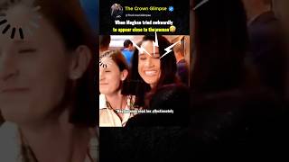 When Meghan tried awkwardly to appear close to the woman🤣  #MeghanMarkle