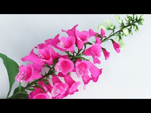 ABC TV | How To Make Foxglove Paper Flower From Crepe Paper - Craft Tutorial