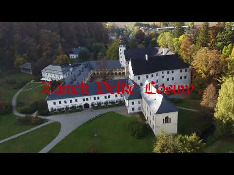Zámek Velké Losiny. Drone  cinematic 4K video.