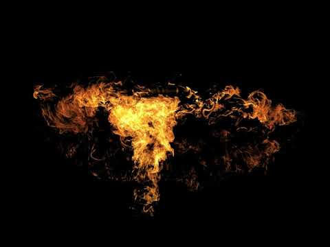 Fire and Flame Overlay 8 - Royalty Free Green Screen Footage