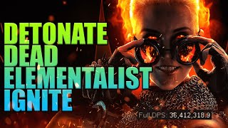 Path of Exile 3.22 : Detonate dead Ignite Elementaliste !! League start, mid & End game facile !