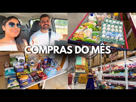 MONTHLY SHOPPING AT ASSAÍ ATACADISTA: Vlog at the market, organizing purchases, we show the value...