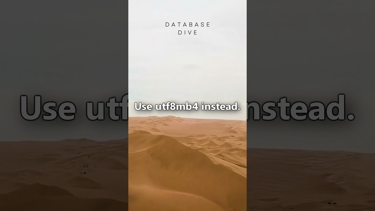 Make the Switch to utf8mb4 Today.