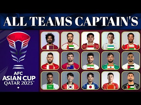 ⚽AFC ASIAN CUP 2024 ALL 24 TEAMS CAPTAIN'S LIST 2024 || ALL TEAMS CAPTAIN'S NAME ✅ #afcasiancup #afc