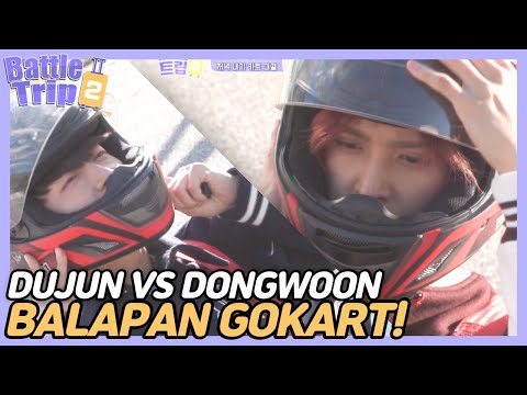 [IND/ENG] Dujun VS Dongwoon! Siapa yang lebih jago balapan?🏎️ | Battle Trip S2 | KBS WORLD TV 221126