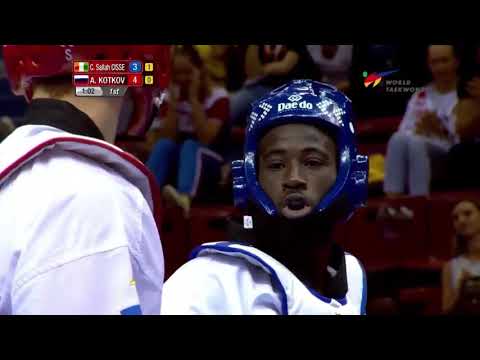 Highlights, SF Men-80 Kg Moscow 2017 WT Grand-Prix Cheick Sallah CISSE (CIV) vs Anton KOTKOV (RUS)