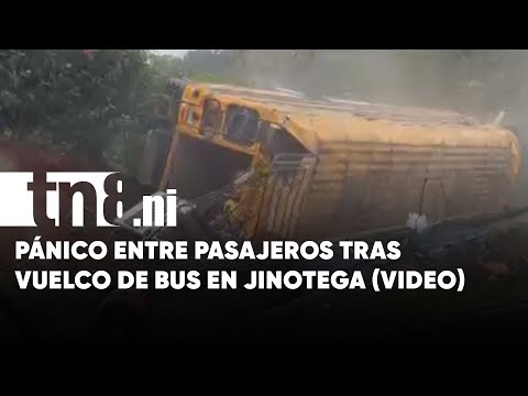 Vuelco de bus en Jinotega deja al menos un fallecido y varios lesionados