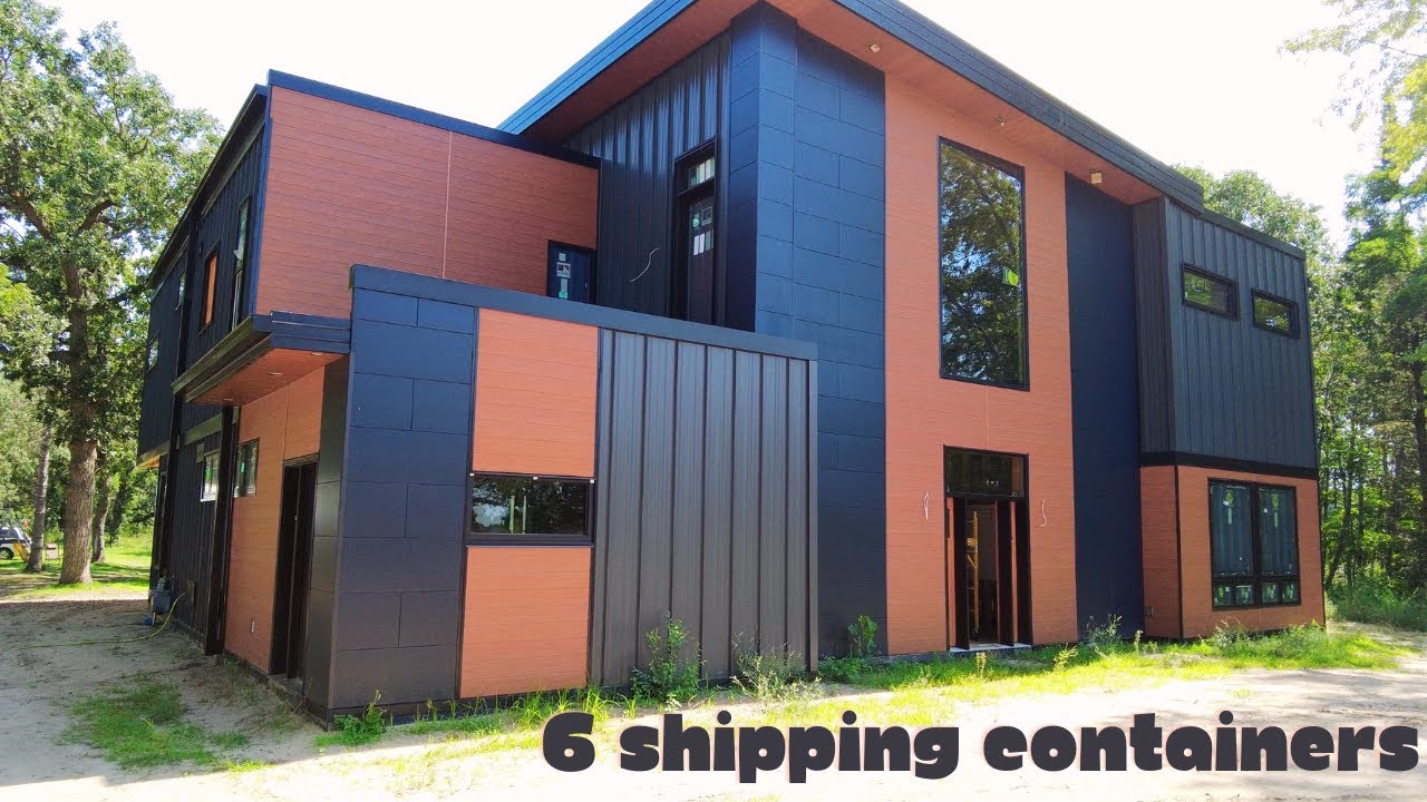 Massive Modern Home Built With 6 SHIPPING CONTAINERS Part #1
