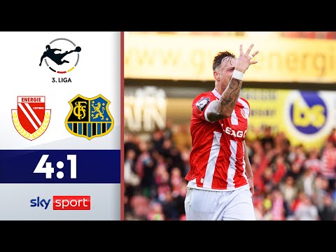 VIERFACHER Thiele! | FC Energie Cottbus - 1. FC Saarbrücken | Highlights - 3. Liga 2024/25