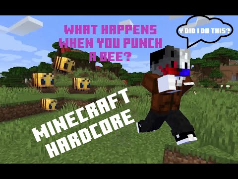 Don't punch a bee in Minecraft!