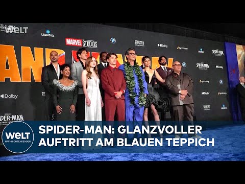 Video Thumbnail: SPIDER-MAN: Weltpremiere in Los Angeles – Tom Holland und Zendaya auf dem blauen Teppich