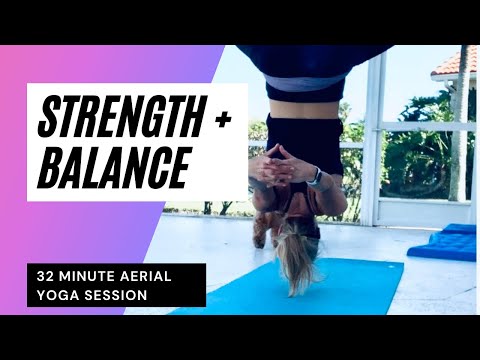 Aerial Yoga Flow   Strength + Balance