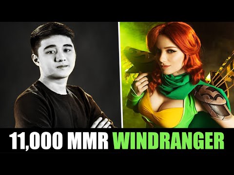 ABED WINDRANGER - Trolling but still Winning - 11,000 MMR Gameplay DOTA 2