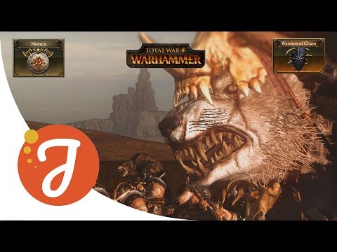 Skin Wolves Vs Chaos Giants | Battle Replay #109 | Total War: Warhammer